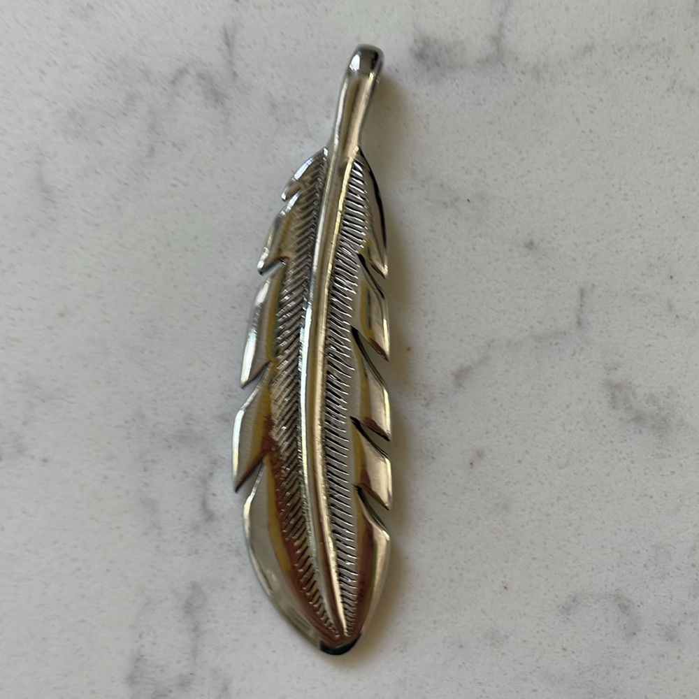 Ralph Lauren, Silver Feather Pendant - Picture 4 of 12
